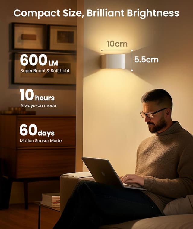 Detalle 2 de FULEN Akku Wandleuchte 5000mAh