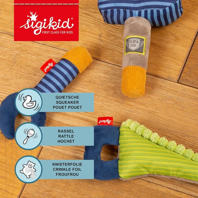 Detalle de Set de 3 hochets Bébé Garçon 16 cm