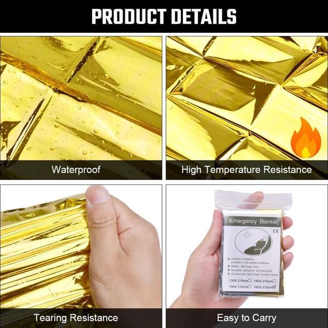 Detalle de Flintronic Couverture de Survie 160x210 cm