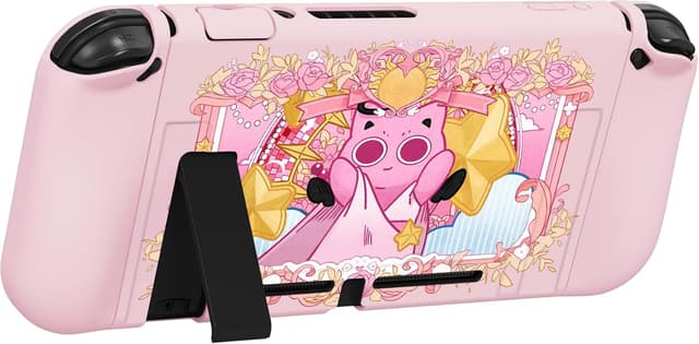 Thumbnail 6 de playvital ZealProtect Soft Protective Case for Nintendo Switch (PP & Pink) with tempered glass screen protector