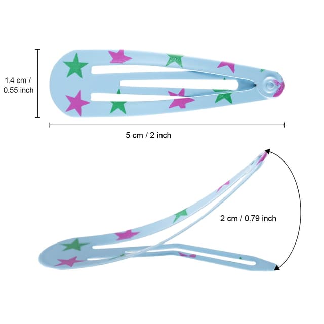 Thumbnail 4 de Haarspangen für Mädchen 120 Stück 5 cm bunt gemischt
