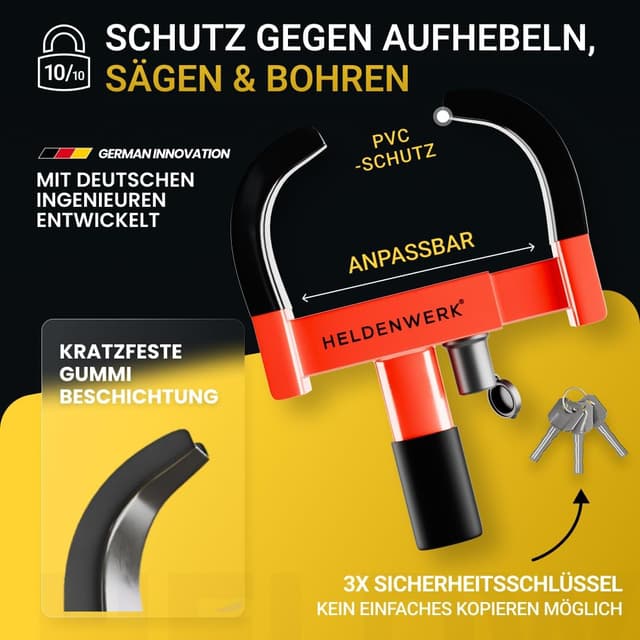 Detalle 2 de Heldenwerk Parkkralle Radkralle für 18 bis 30 cm