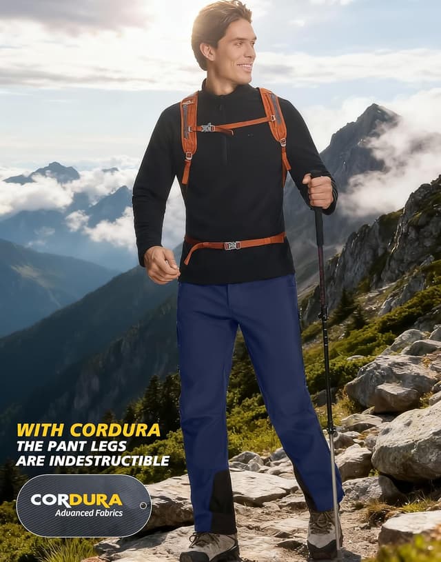 Thumbnail 4 de Pioneer Camp Pantaloni softshell uomo 35 cm cerniera