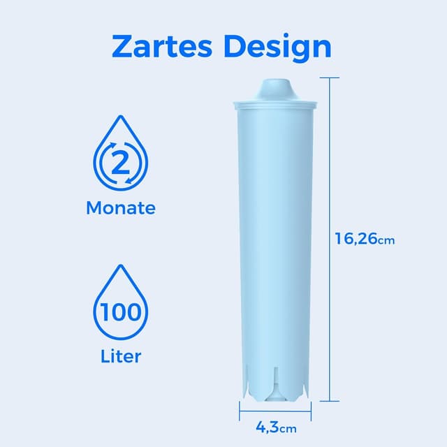 Detalle de Waterdrop Ersatzwasserfilter für Blue/71312 Blue & Jura ENA/IMPRESSA (TÜV SÜD zertifiziert) – 6 Stück