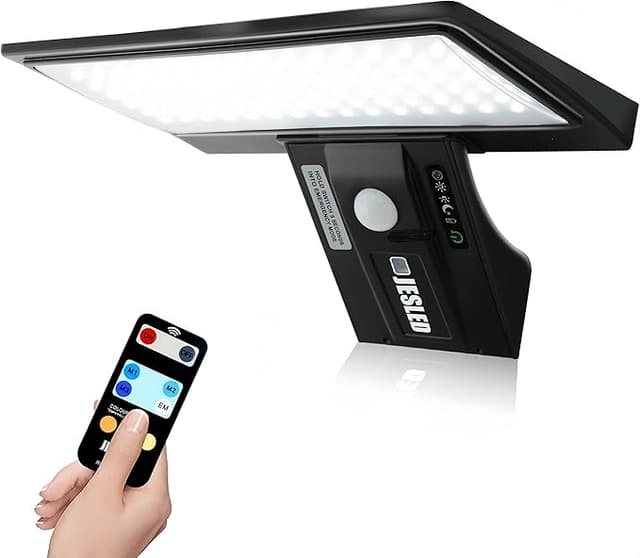 Detalle de JESLED Luz Solar Exterior con 90 LEDs y Sensor de Movimiento
