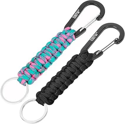 Detalle de EOTW Llavero con Mosquetón y Kit de Supervivencia