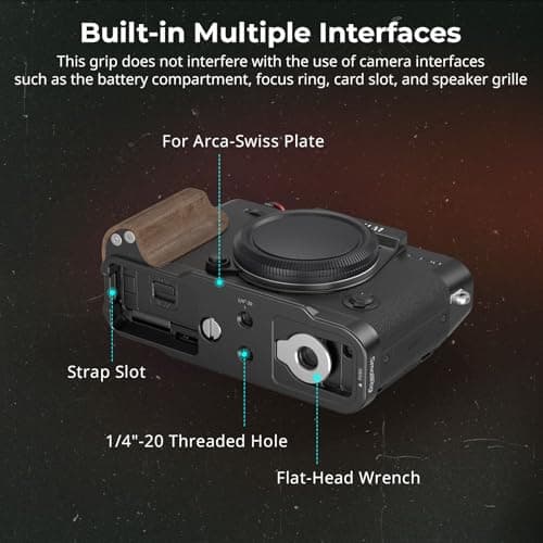 Thumbnail 3 de Plaque de montage SMALLRIG X-T30 III avec poignée en bois ⚙