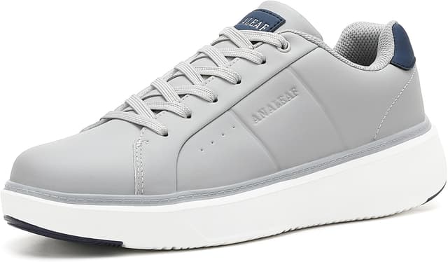Detalle de ANALEAF Mens Fashion Trainers Casual Sneakers – lightweight everyday business shoes
