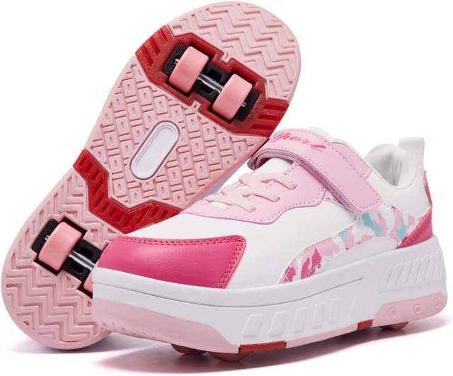 Detalle de YINGCSM Rollschuhe mit Rollen 2-in-1