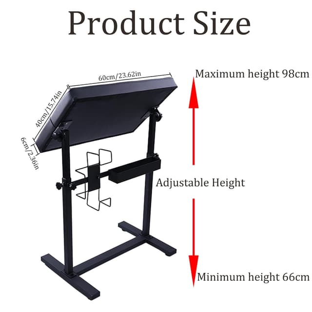 Detalle 1 de HOINCO Tattoo Armrest Stand mit 340° Rotation