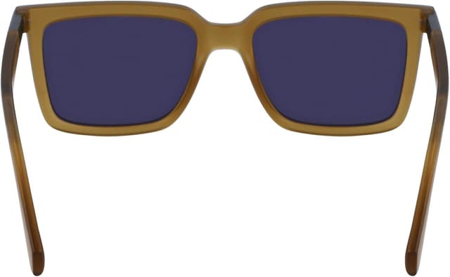 Detalle de Calvin Klein Jeans CKJ23659S 309 Khaki occhiali da sole unisex square con lenti specchiate