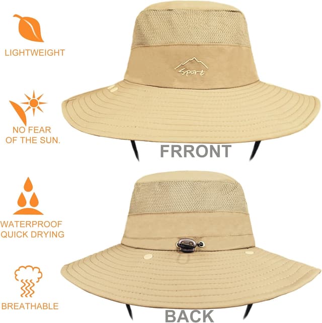 Detalle 2 de ehsbuy Fischerhut Herren Mesh 3,7 Zoll