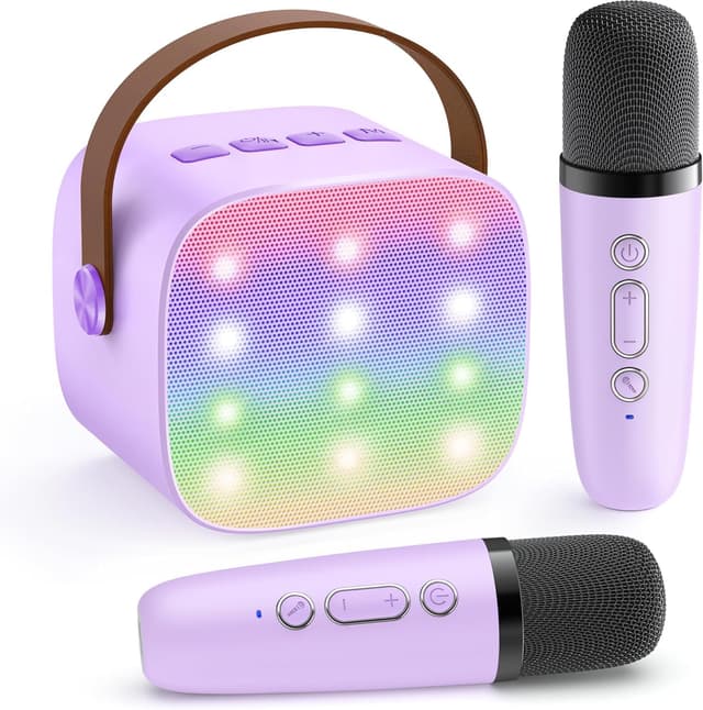 Imagen de YLL Mini Karaoke Machine 2 mics 🎤 en OfertitasTOP