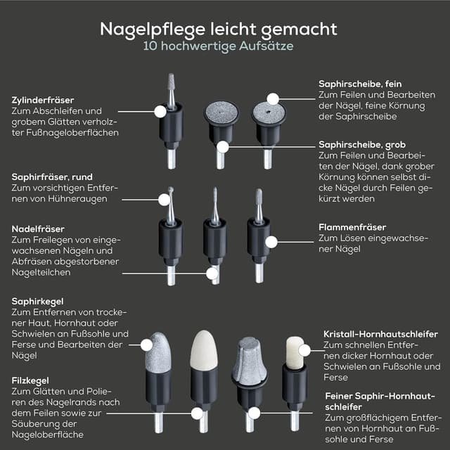 Thumbnail 5 de Beurer MP 84 Special Edition elektrische Nagelfeile 4400 U/min