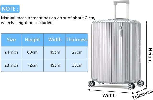 Imagen de flintronic PVC Koffer Abdeckung 24 Zoll en OfertitasTOP