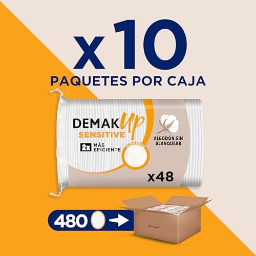 Thumbnail 1 de Demak'Up Sensitive 480 discos ovalados de algodón 💄
