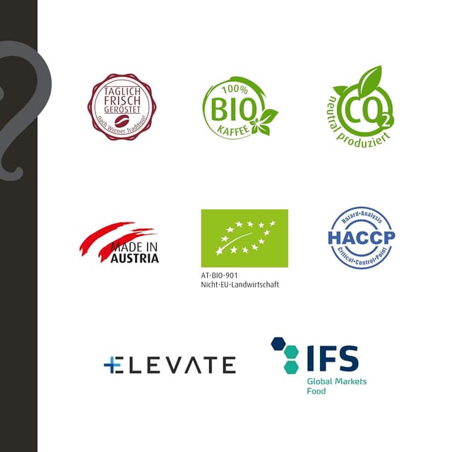 Detalle de Helmut Sachers Kaffee De Luxe Intensität 4/5 – 100% Arabica ganze Bohnen (500 g)