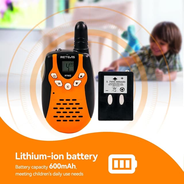 Thumbnail 3 de Retevis RT602 Talkie‑walkie rechargeable 600 mAh