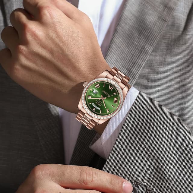 Detalle de NIBOSI Men Analogue Quartz Watch 39 mm