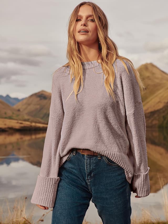 Thumbnail 5 de ANRABESS 2025 Oversized Fuzzy Pullover Sweater