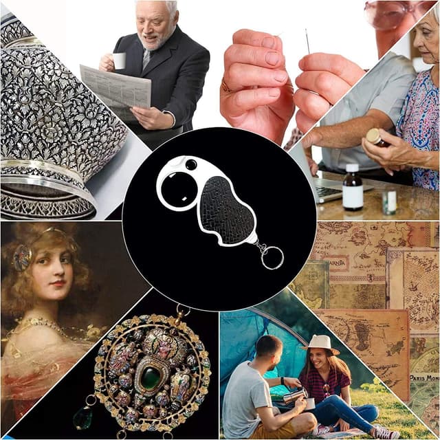 Thumbnail 4 de 5x Foldable Pocket Magnifying Glass 45 mm