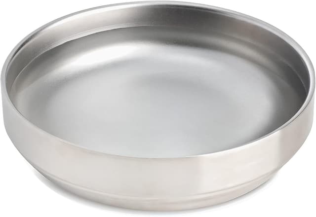 Detalle de Stainless steel Cat Bowl (wide, shallow) – food and water bowl, 15cm whisker-friendly