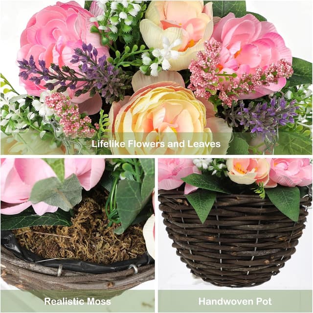 Thumbnail 5 de Arborus Kunstblumen Hängend 45 cm