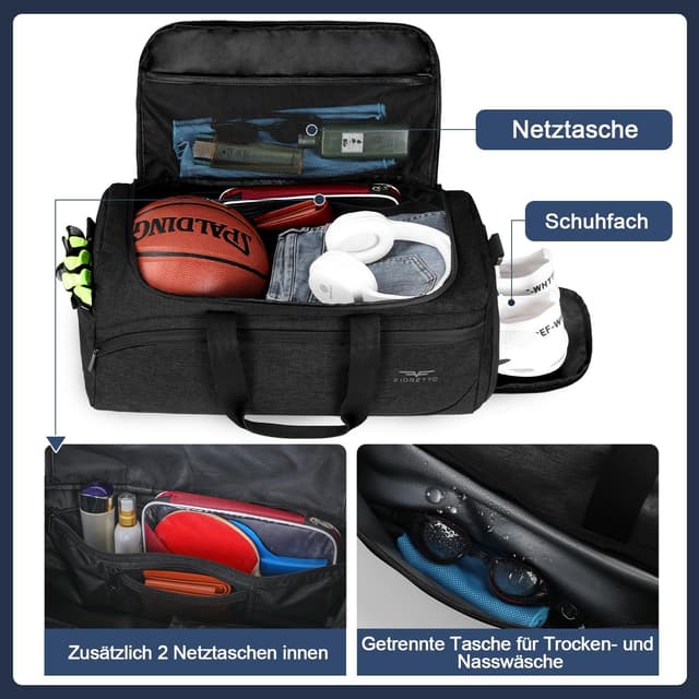 Thumbnail 2 de FIORETTO 35L Sporttasche Schuhfach Nassfach