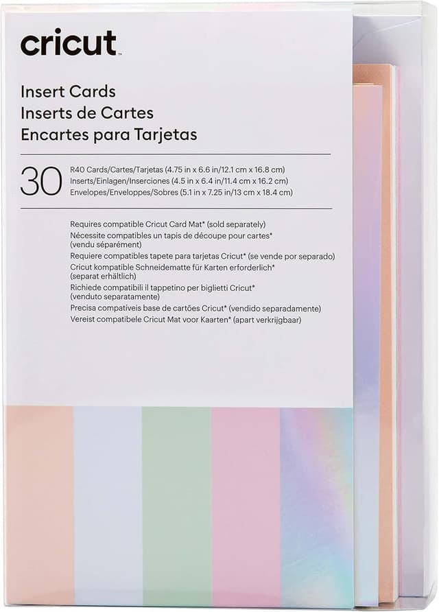 Detalle 2 de Cricut Joy macarons card making set (A1 size) with envelopes and inserts