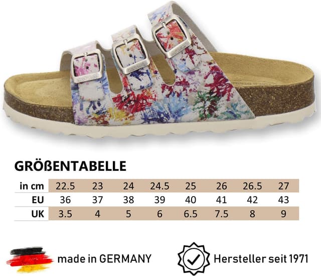 Detalle de AFS-Schuhe 2133 – Pantoufles de sport en cuir pour femme