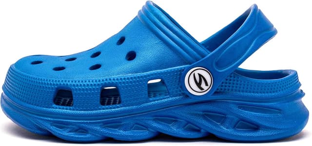 Detalle de HOBIBEAR Boys and Girls Classic Graphic Garden Clogs Slip-On Water Shoes (Toddler/Little/Big Kids)