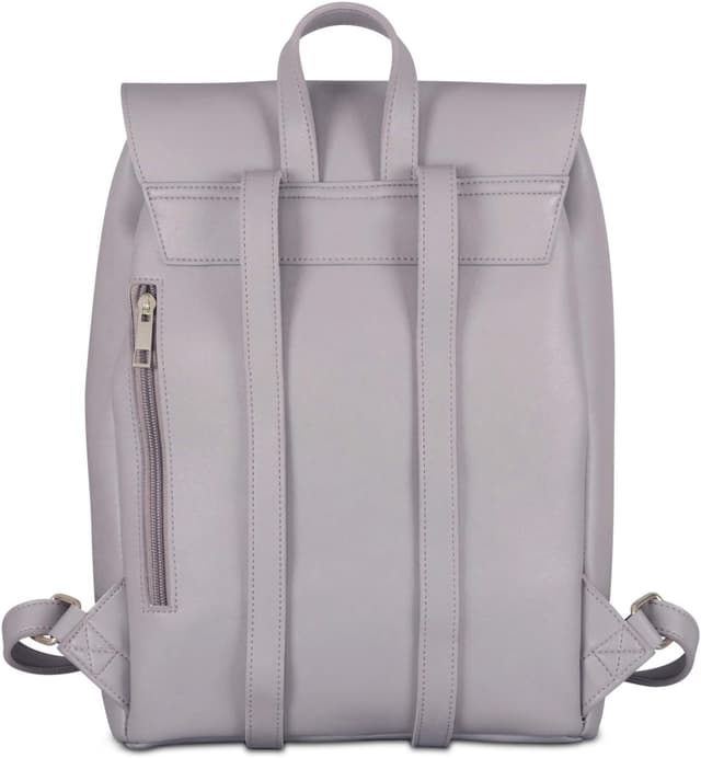 Detalle de Expatrié Noelle : sac à dos mauve femme en cuir synthétique, 9 L
