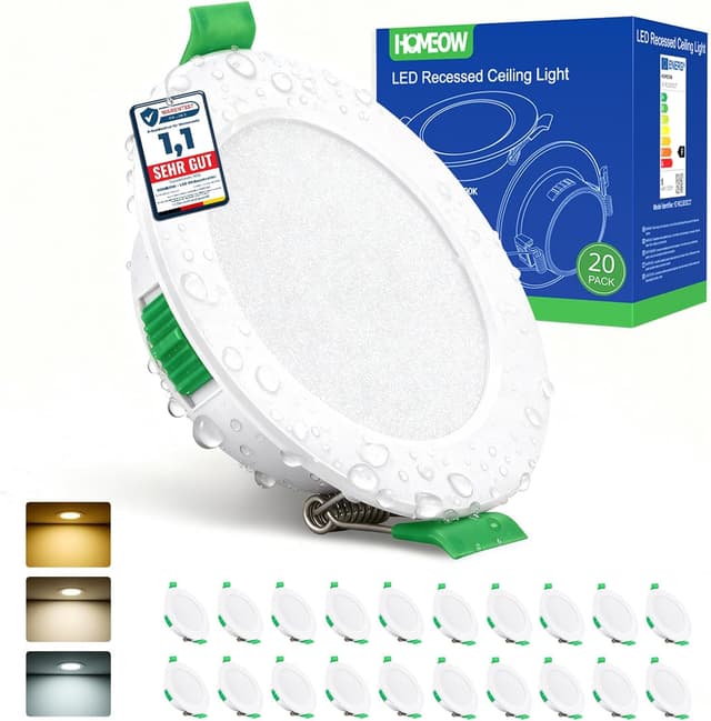Detalle de HOMEOW 20er LED Einbaustrahler 5W