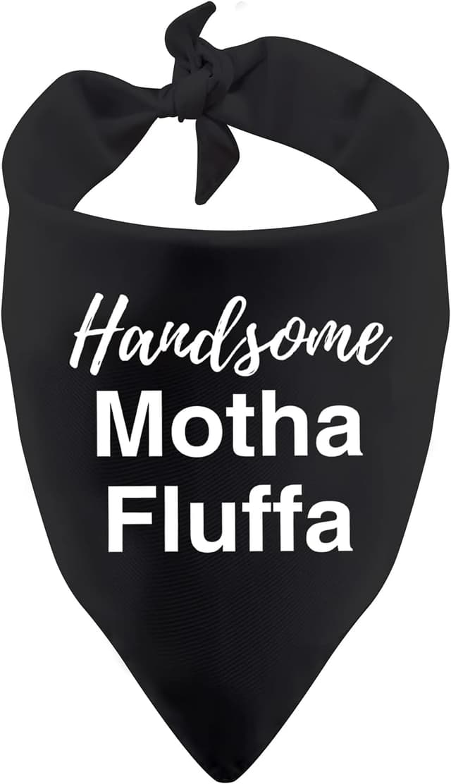 Imagen de Handsome Motha Fluffa Dog Bandana 70 x 34 cm en OfertitasTOP