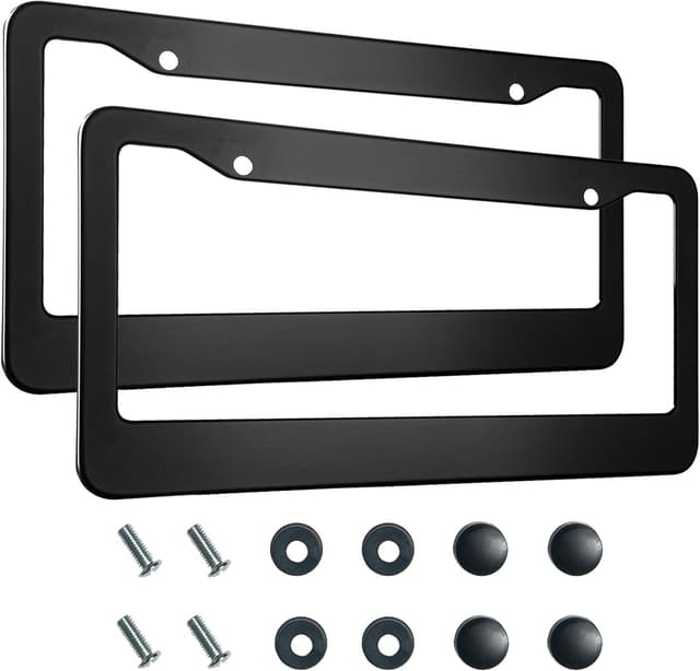 Imagen de Lengnoyp Matte Black License Plate Frame 2 pcs en OfertitasTOP