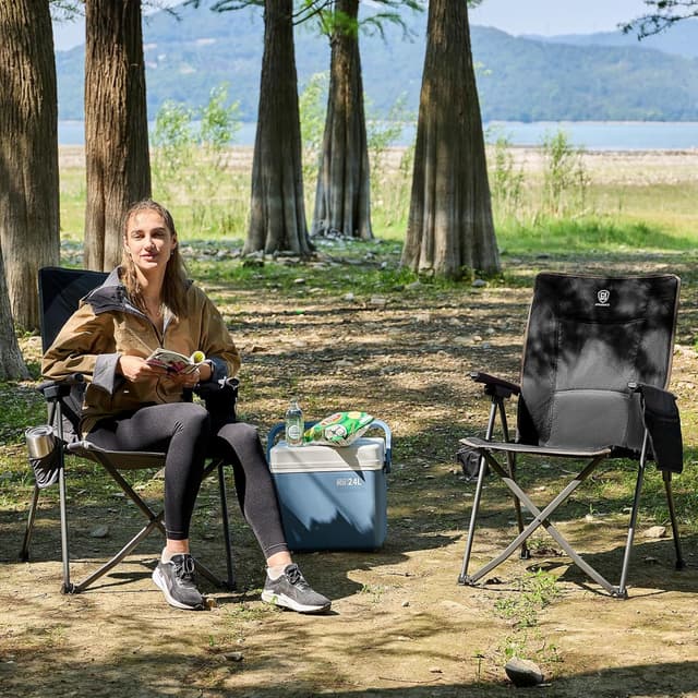 Detalle 2 de EVER ADVANCED Campingstuhl 160 kg faltbar