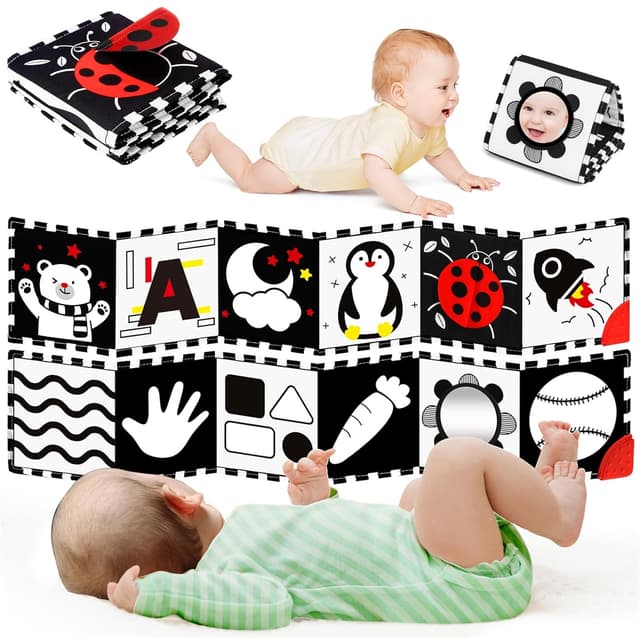 Detalle de BBWOO Kontrastbuch Baby