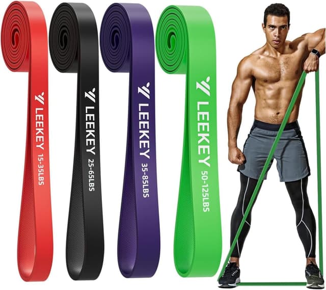 Detalle de LEEKEY Resistance Bands set for home workouts ๐