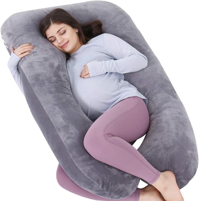 Detalle de AS AWESLING Pregnancy Pillow U-shaped, removable cover