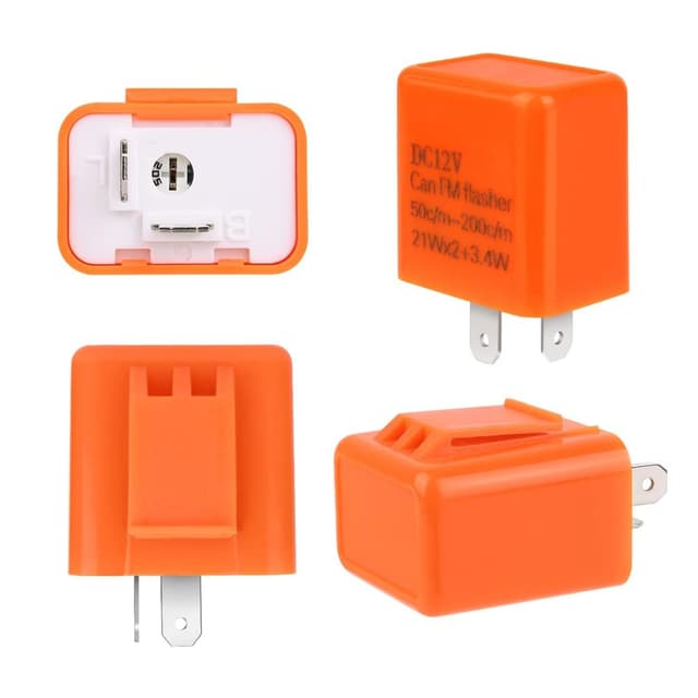 Thumbnail 6 de URAQT Relè lampeggiante auto 2 pin 12V con regolatore frequenza (indicatori di direzione LED)