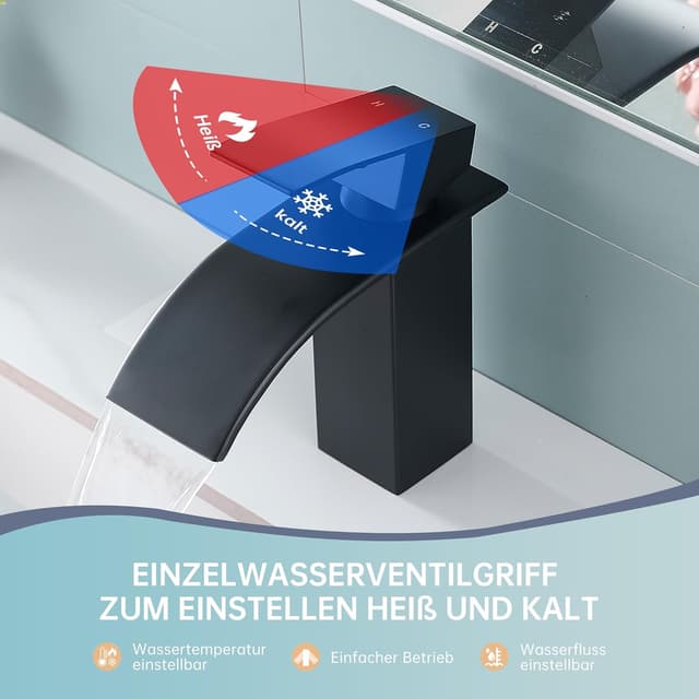 Detalle 2 de Fransiton Wasserfall Waschtischarmatur