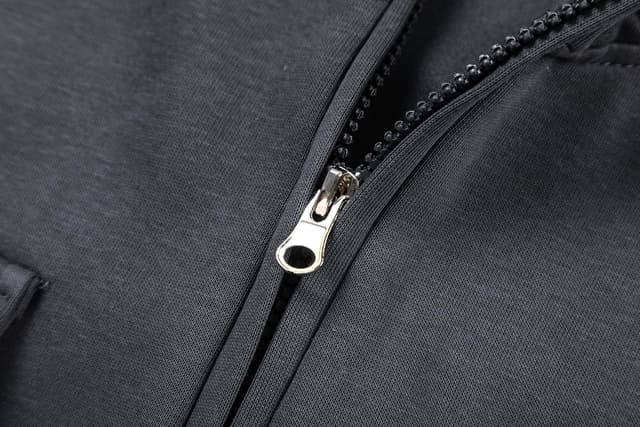 Detalle de Hello MrLin Cargo Hoodies for Men – UK tactical zip-up sweatshirt with multiple pockets