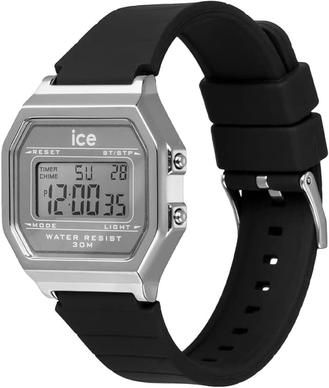 Detalle 2 de ICE-WATCH Ice Digit Retro Metal Gold Mirror White reloj blanco para mujer 022733