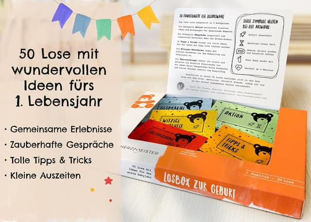 Detalle 2 de Losbox zur Geburt 50 Lose