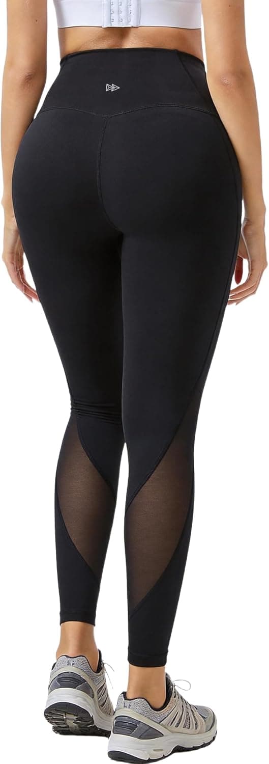Detalle 2 de Yvette Damen Sport-Leggings mit Mesh-Einsätzen und High-Waist, blickdicht & bequem