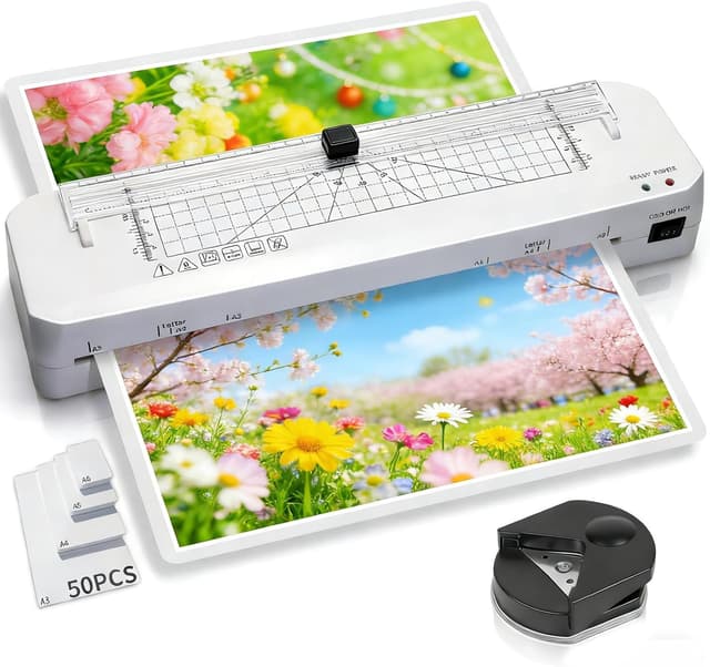 Detalle de Plastificadora A3 50 Bolsas con Cortador