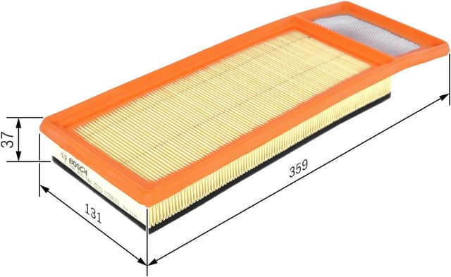 Detalle de Filtre à air Bosch S0346 : séparation des particules et résistance à l’humidité