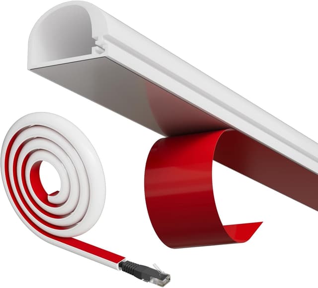 Imagen de Conwang Mini White Cable Trunking for 1 Cable 1m en OfertitasTOP