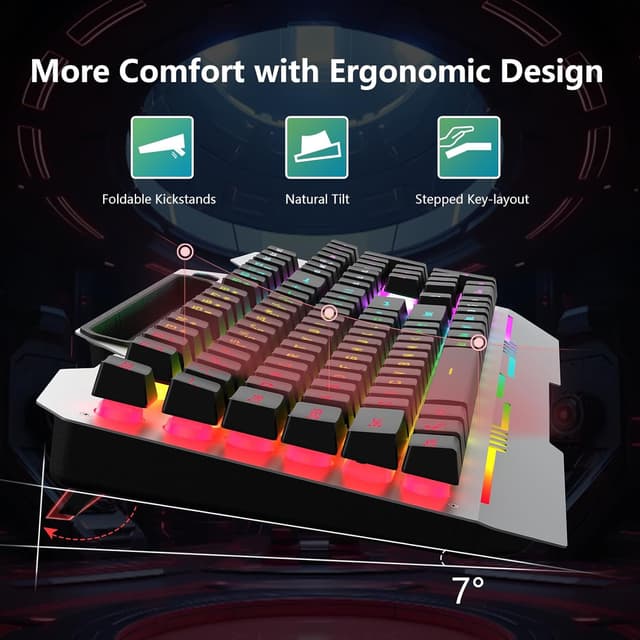 Thumbnail 2 de AULA T102 104-Key Gaming Keyboard