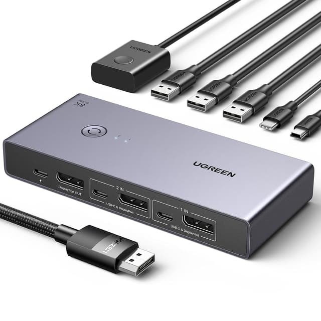 Imagen de UGREEN Displayport KVM Switch 8K@60Hz en OfertitasTOP